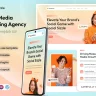 Socialsizzle - Social Media Marketing Agency Elementor Template Kit
